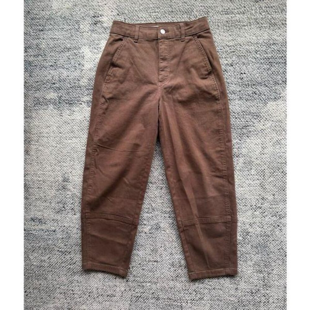 Everlane - The Utility Barrel Pant - Cocoa Size 4 - Picture 5 of 6